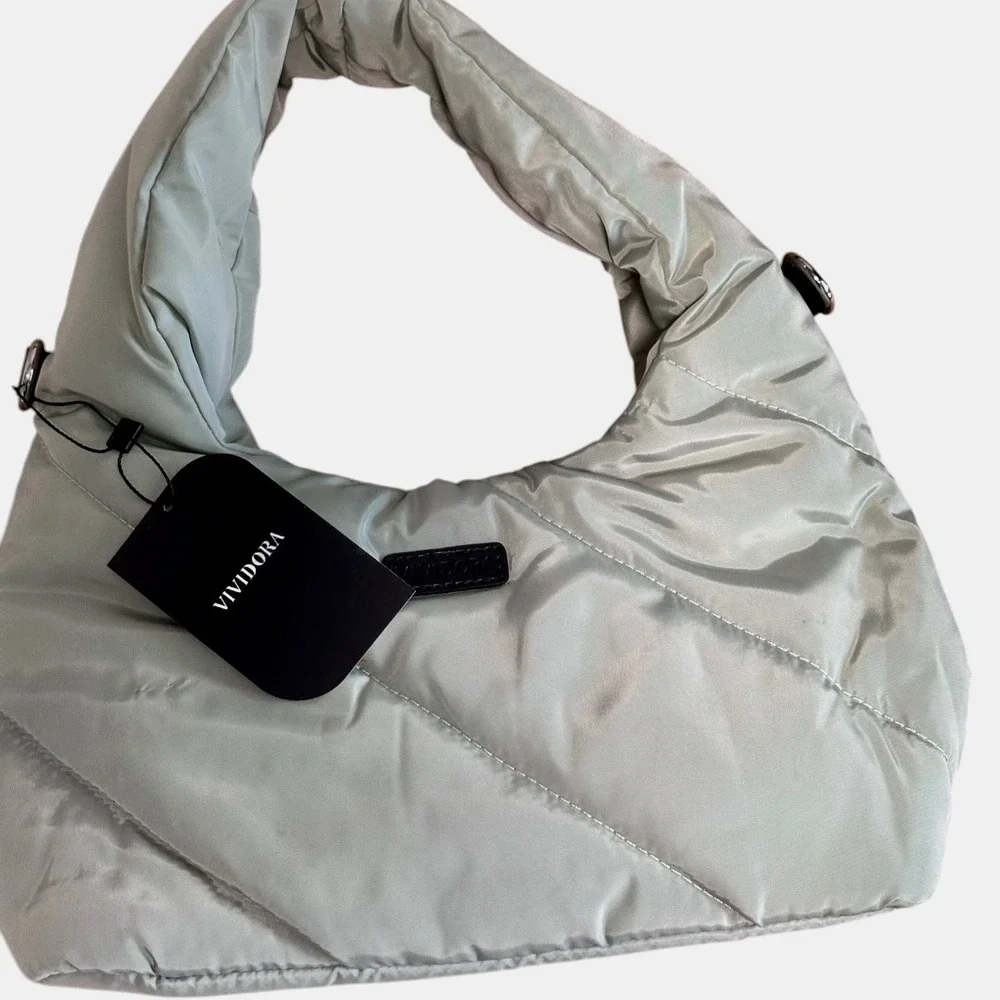 Vividora Puffer Hobo Bag Quilted Lightweight Crossbody Shoulder‎ Bag